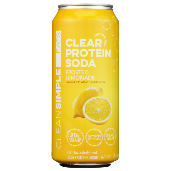 Clean Simple Eats Ready To Drink Clear Protein Soda Frosted