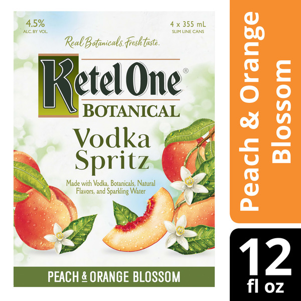Ketel One Botanical Vodka Spritz Peach & Orange Blossom Same-Day