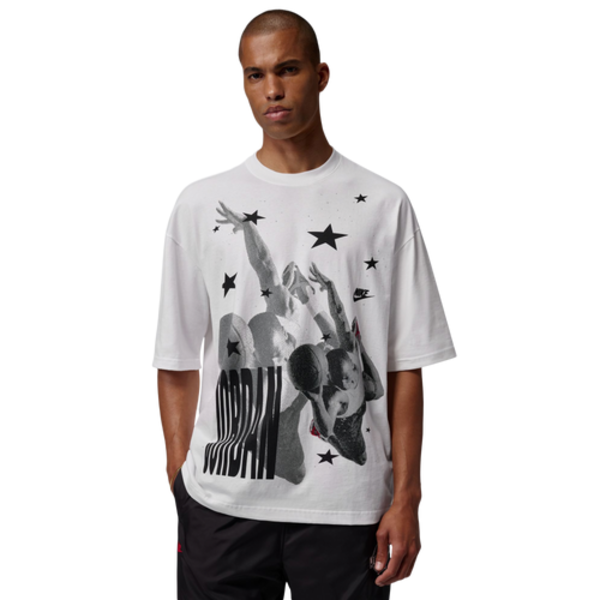 Jordan Men's 96 AJ4 Oversized Graphic T-Shirt, M - White