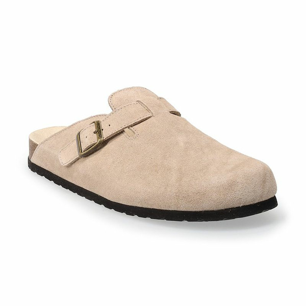 Sonoma Goods For Life ® Niklaus Men's Suede Clogs, Size: 9.5, Light Beige