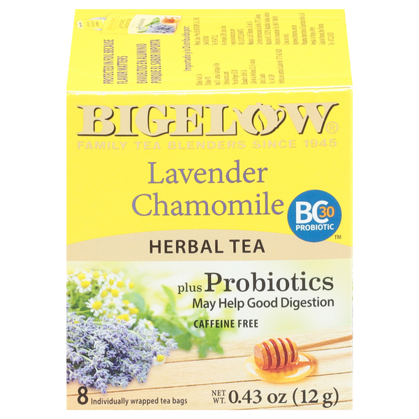 Bigelow Tea Bags Lavender Chamomile Caffeine Free Herbal Tea