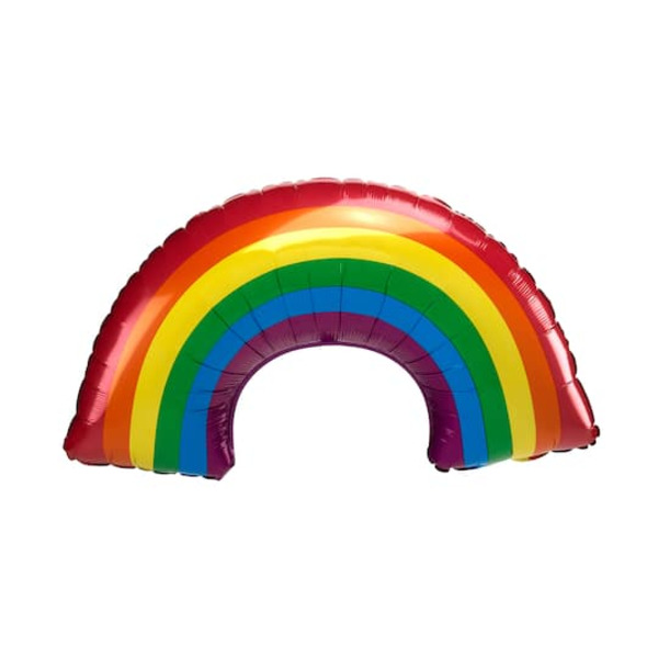 Anagram INFLATED SuperShape 34" Iridescent Rainbow Holographic Foil Balloon