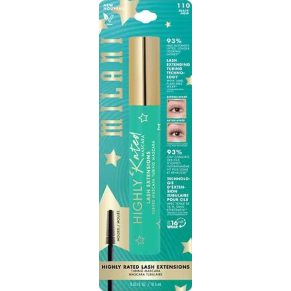 Milani Highly Rated Lash Extensions Tubing Mascara - Black Same