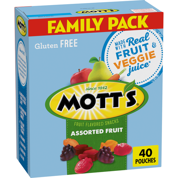 Mott's Assorted Fruit Flavored Snacks Family Pack Same-Day