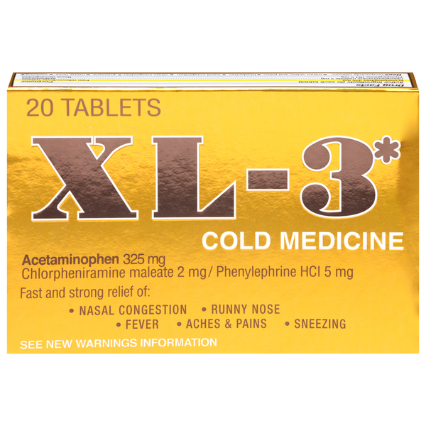 XL-3 Tablets Cold Medicine Same-Day Delivery | La Michoacana Meat