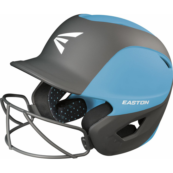 Easton Youth Ghost Two-Tone Matte Softball Batting Helmet, XS/Small - Carolina Blue & Charcoal
