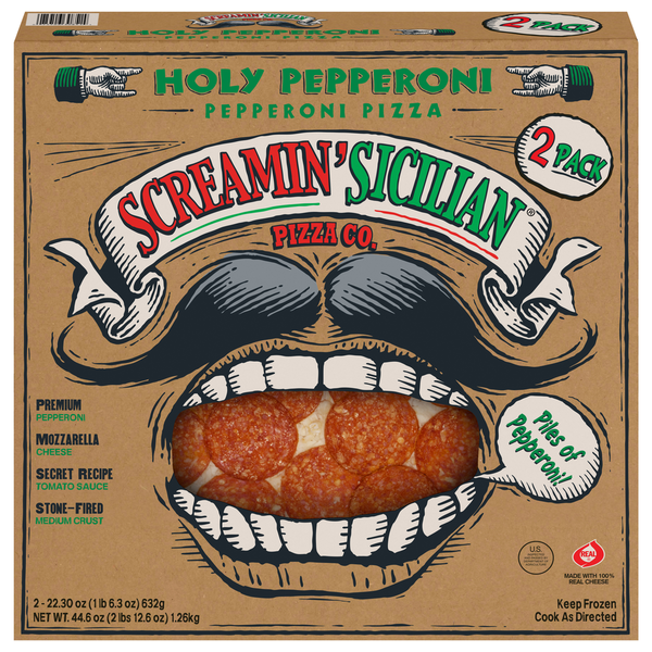 Screamin' Sicilian Pizzas, Holy Pepperoni, 2 Pack Same-Day