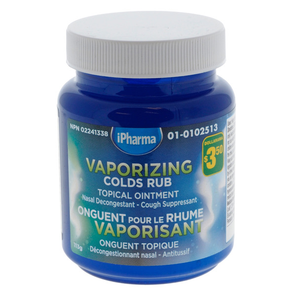 Delon Vaporizing Colds Rub Same-Day Delivery | Dollarama