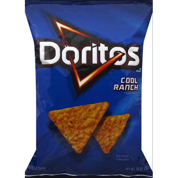 Doritos Tortilla Chips, Cool Ranch Flavored