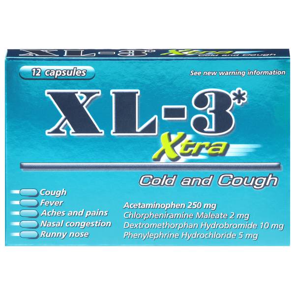 XYZ-MART　3セット XL-3 Capsules Cold and Cough Same-Day Delivery | Fiesta Mart