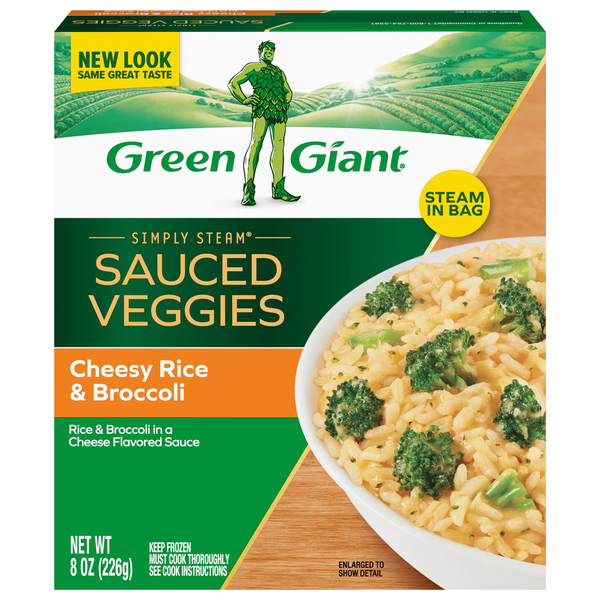 Green Giant Simply Steam Sauced Veggies Cheesy Rice & Broccoli