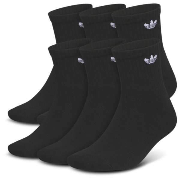 adidas Originals Trefoil Quarter Socks, M - Black