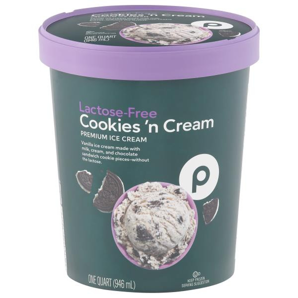 Publix Lactose-Free Premium Cookies 'n Cream Ice Cream Same-Day