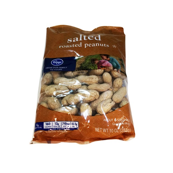 Kroger Roasted & Salted Peanuts (10 oz) Instacart