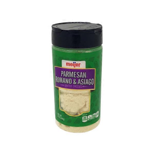 Meijer Grated Parmesan Romano & Asiago Cheese (8 oz) Instacart