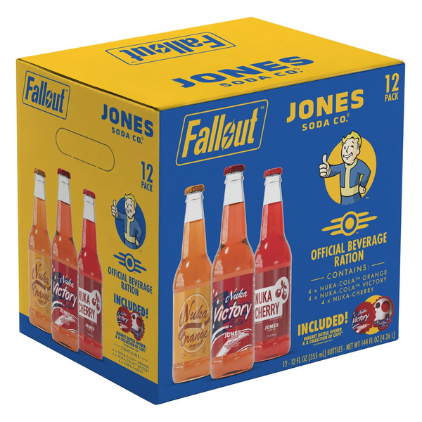 Jones Soda Co. Fallout Official Beverage Ration Variety Pack, 12 fl oz, 12-count