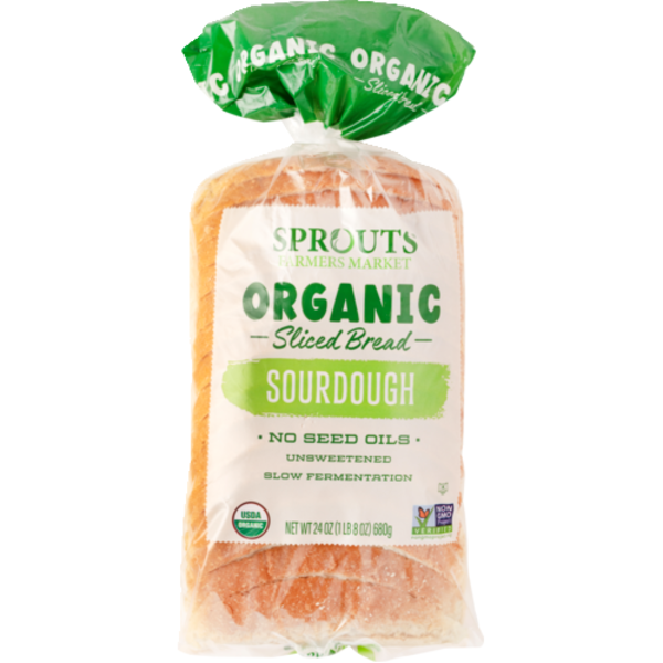 Sprouts Organic Sliced Sourdough Bread