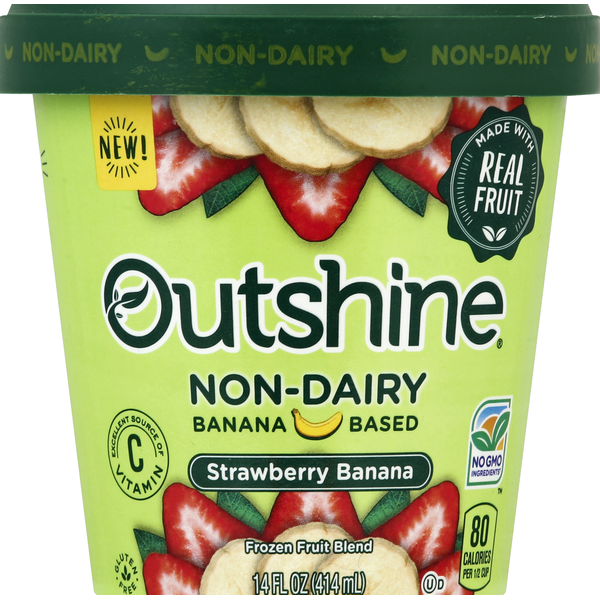 Outshine Non Dairy Strawberry Banana Frozen Fruit Blend (14 oz) Instacart