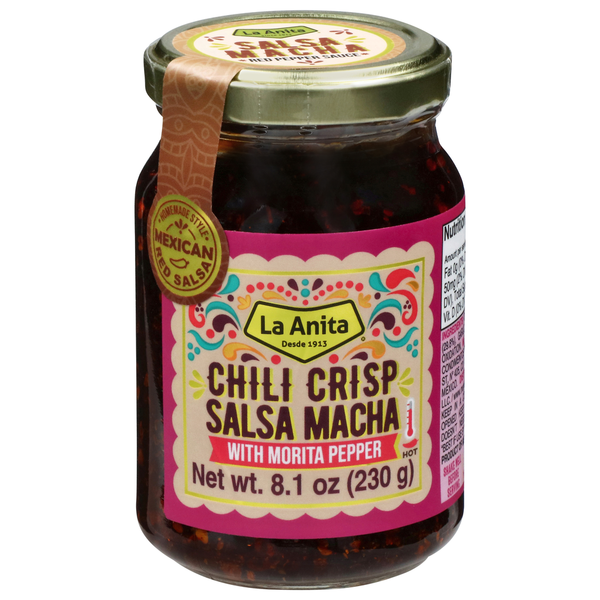 La Anita Salsa Macha Red Pepper Sauce With Morita Pepper