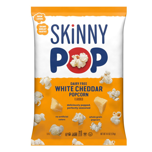 SkinnyPop Popcorn Dairy Free White Cheddar