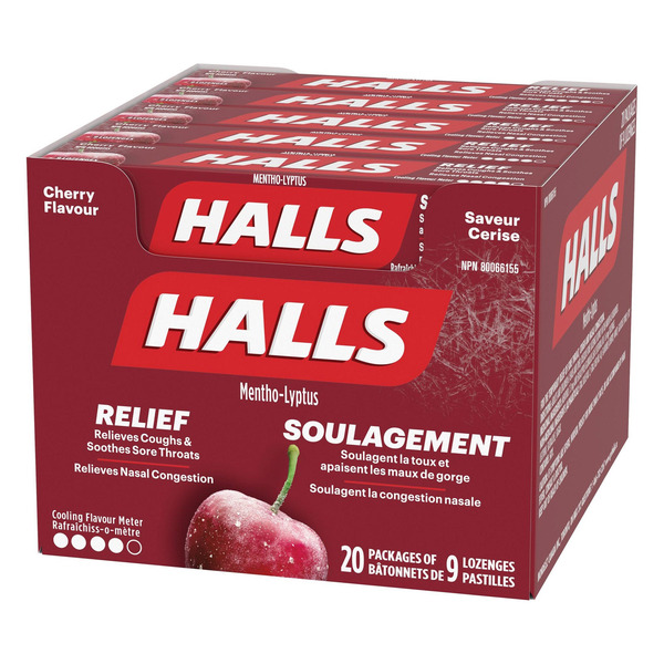 Halls Mento-Lyptus, Cherry (Case)