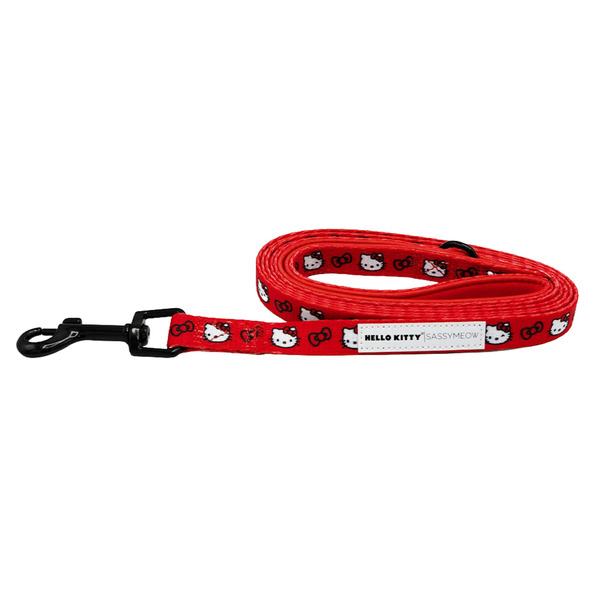 Sassy Meow Cat Leash, One Size - Hello Kitty Red