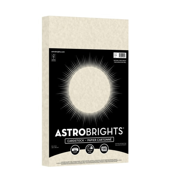 Astrobrights Cardstock, 8.5 x 14 in - Natural Parchment