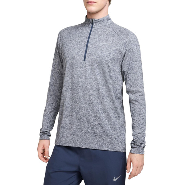 Nike Men's Dri-Fit Stride Half Zip Mid Layer Running Shirt, Medium - Thunder Blue