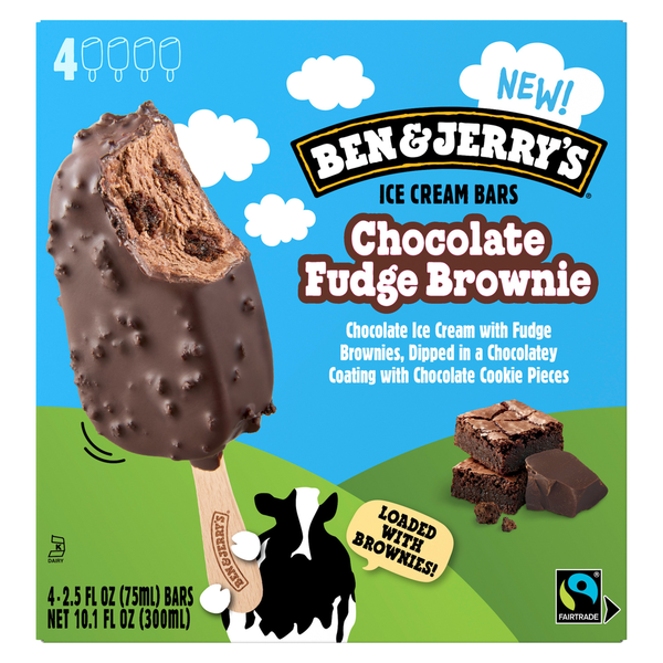 Ben & Jerry's Chocolate Fudge Brownie Ice Cream Bars