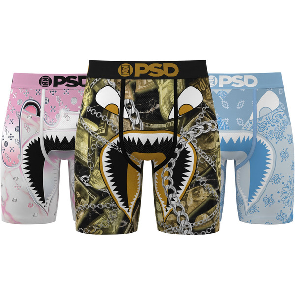 PSD Underwear Men's Warface Stacked Boxer Briefs, XL, 3 Pack - Multi