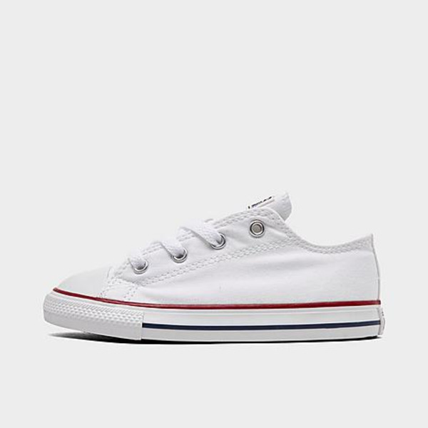 Converse Toddler Chuck Taylor Low Top Casual Shoes - White, Size 8