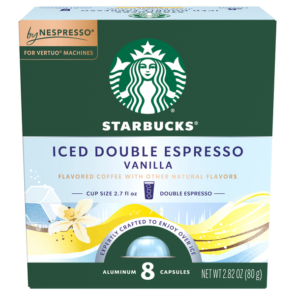 Pay Less Starbucks Coffee, Ground, Iced Double Espresso Vanilla