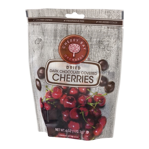 Cherry Bay Orchards Dried Dark Chocolate Covered Cherries (6 oz