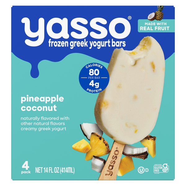GREEK FROZEN YOGURT, PINEAPPLE COCONUT
