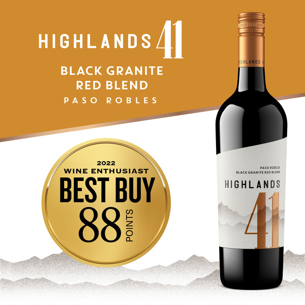 Highlands 41 Paso Robles Black Granite Red Blend Wine 750 ml Same