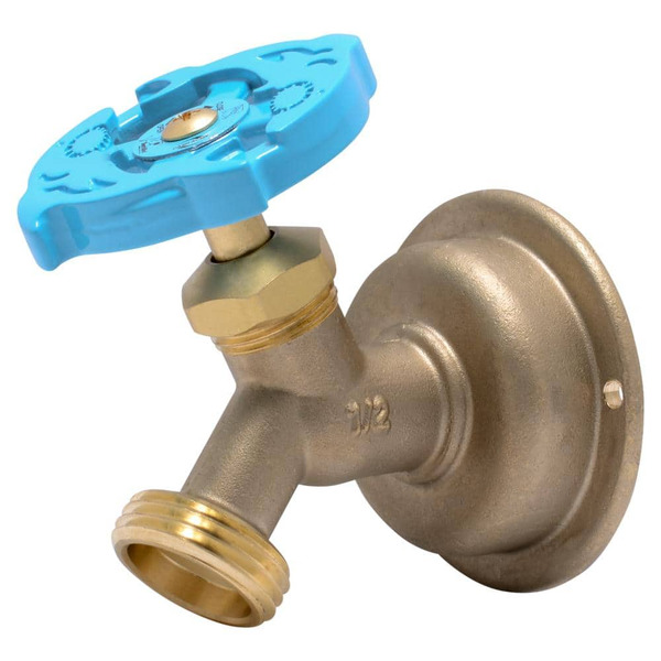 Sharkbite 1/2 In. Push-to-connect X 3/4 In. Mht Brass Multi-turn No Kink Hose Bibb