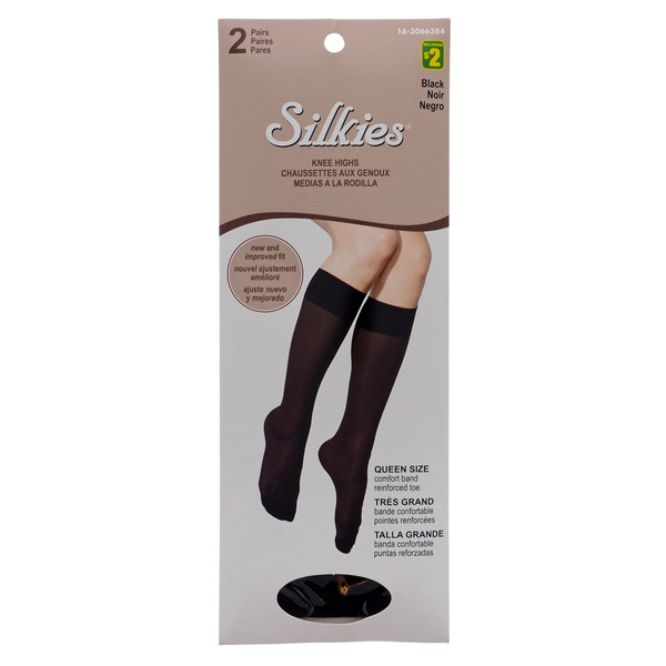 Silkies Knee Highs Black