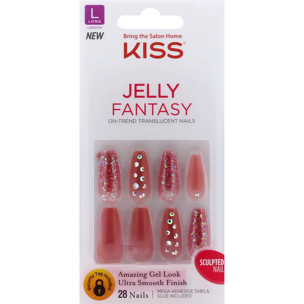 Kiss Nails, Sculpted, Long Length (1 each) Instacart