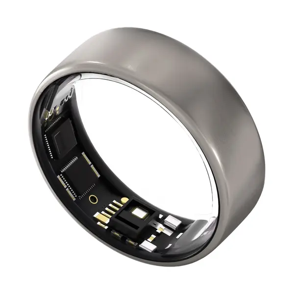 Ultrahuman Ring AIR with 2 Year Ultrahuman X Membership Bundle, Size 9 - Natural Titanium