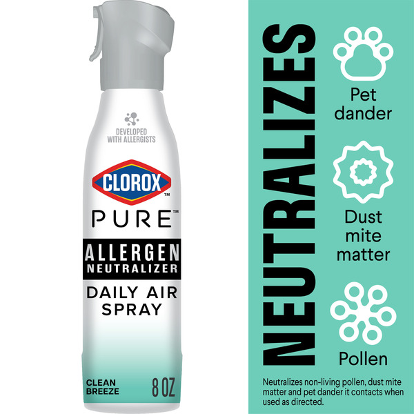 Clorox 8 Oz. Pure Allergen Neutralizer Clean Breeze Air Freshener Spray