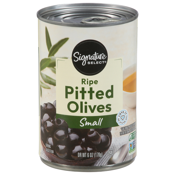 Signature SELECT Olives, Ripe, Pitted, Small