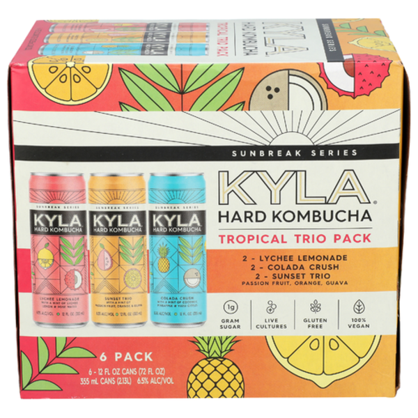Kyla Tropical Trio Hard Kombucha 6 Pack Cans
