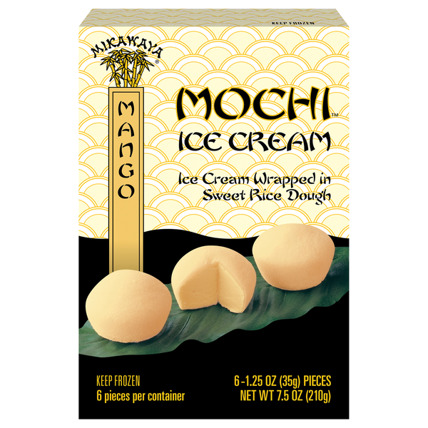 Mikawaya Mochi Mango Ice Cream wrapped in sweet rice dough Same