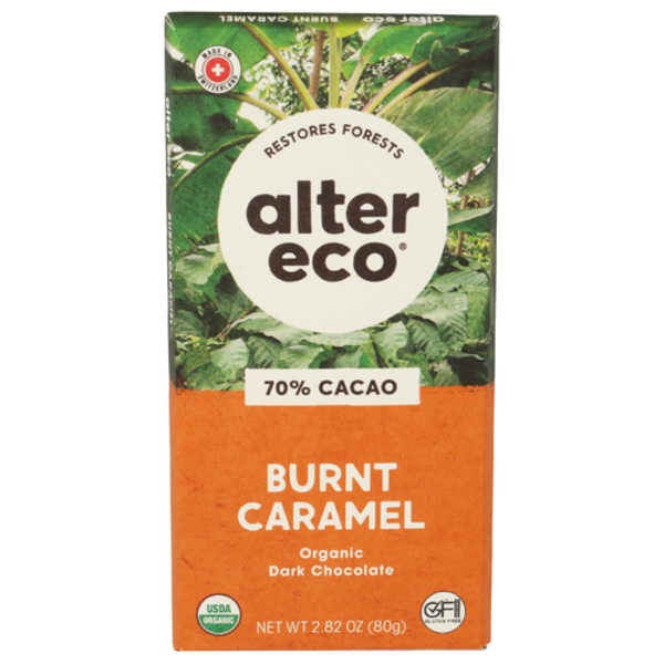 Alter Eco Dark Salted Burnt Caramel Chocolate Bar