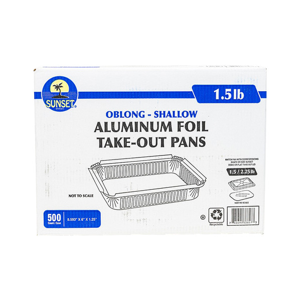 Sunset - 1.5 Oblong Pan - 500ct