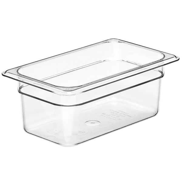 Cambro 44CW135 Camwear Food Pan plastic 1/4 size 4" deep