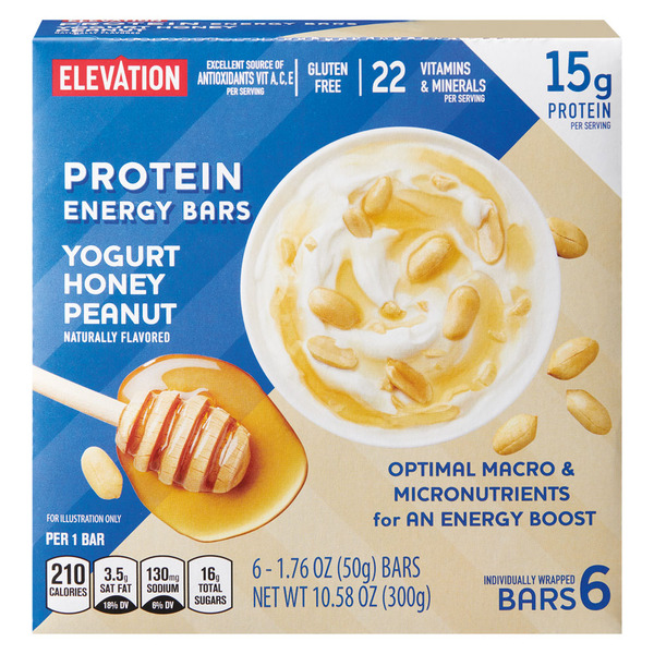 Elevation Yogurt Peanut Honey Protein Energy Bar