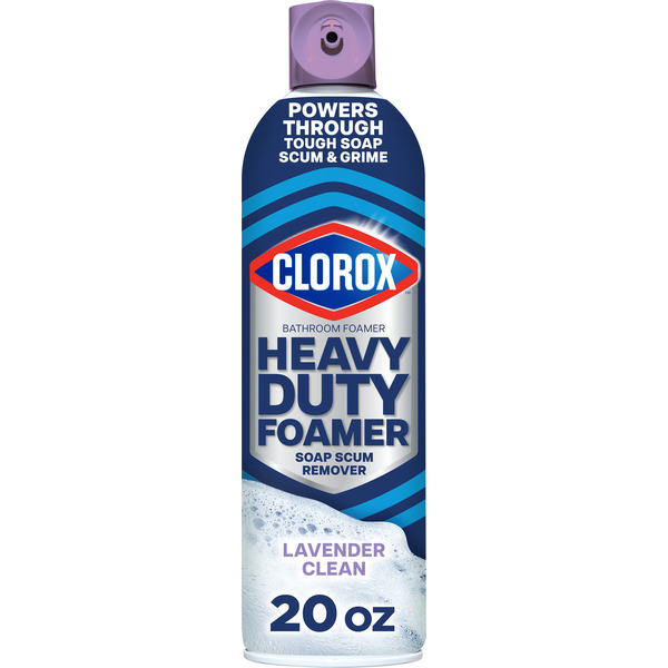 Clorox 20 Oz Heavy Duty Bathroom Foamer Lavender Clean Aerosol