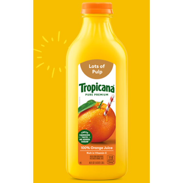 TROPICANA OJ - LOTS OF PULP - 46OZ/6CT