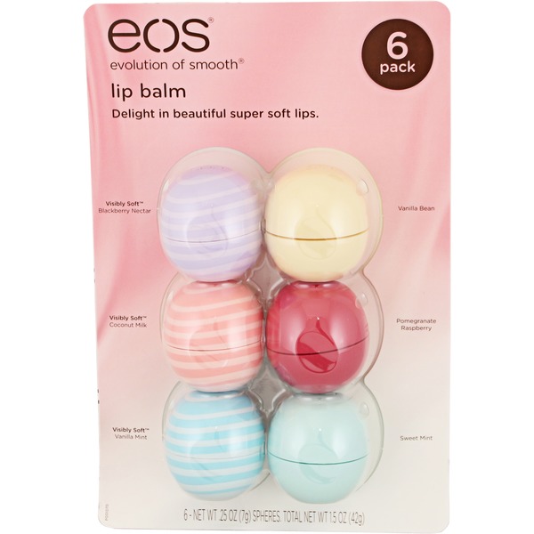 EOS Organic Lip Balm Variety Pack (6 ct) from Costco Instacart